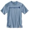 Carhartt Core Logo Neptune Dew Drop T-Shirt Heren