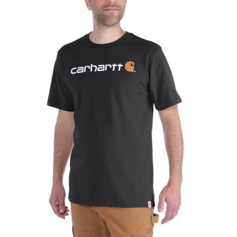 Carhartt Core Logo Peat T-Shirt Heren 2 Carhartt Core Logo Peat T-Shirt Heren - Afbeelding 2