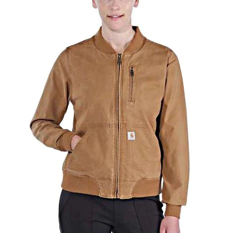 Carhartt Crawford Bomber Jacket Bruin Dames 4 Carhartt Crawford Bomber Jacket Bruin Dames - Afbeelding 4