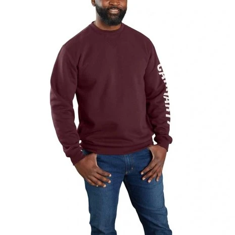 Carhartt Crewneck Logo Sleeve Graphic Port Sweatshirt Heren 5 Carhartt Crewneck Logo Sleeve Graphic Port Sweatshirt Heren - Afbeelding 5