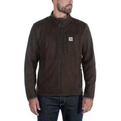 Carhartt Dalton Full Zip Tarmac Heather Fleece Vest Heren