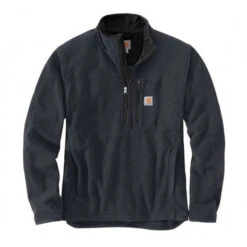 Carhartt Dalton Half Zip Black Heather Fleece Trui Heren