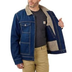 Carhartt Denim Sherpa-Lined Beech Jacket Heren 8 Carhartt Denim Sherpa-Lined Beech Jacket Heren -Carhartt Werkout Verkoopwinkel carhartt denim sherpa lined beech jacket heren 3