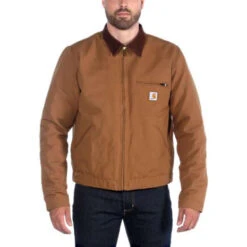 Carhartt Duck Detroit Brown Jacket Heren -Carhartt Werkout Verkoopwinkel carhartt duck detroit brown jacket heren 2