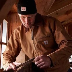 Carhartt Duck Detroit Brown Jacket Heren -Carhartt Werkout Verkoopwinkel carhartt duck detroit brown jacket heren 7