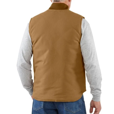 Carhartt Duck Vest Arctic Quilt Lined Bruin Bodywarmer Heren 4 Carhartt Duck Vest Arctic Quilt Lined Bruin Bodywarmer Heren - Afbeelding 4
