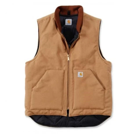 Carhartt Duck Vest Arctic Quilt Lined Bruin Bodywarmer Heren 1 Carhartt Duck Vest Arctic Quilt Lined Bruin Bodywarmer Heren