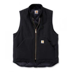 Carhartt Duck Vest Arctic Quilt Lined Zwart Bodywarmer Heren
