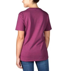 Carhartt Faded Graphic Magenta Agate Heather T-Shirt Dames -Carhartt Werkout Verkoopwinkel carhartt faded graphic magenta agate heather t shi 4