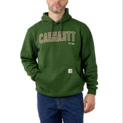 Carhartt Felt Logo Graphic Arborvitae Heather Sweatshirt Heren
