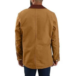 Carhartt Firm Duck Chore Bruin Werkjas Heren -Carhartt Werkout Verkoopwinkel carhartt firm duck chore bruin werkjas heren 3