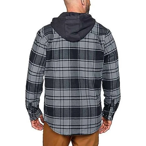 Carhartt Flannel Plaid Elm Hooded Shirt Heren 2 Carhartt Flannel Plaid Elm Hooded Shirt Heren - Afbeelding 2