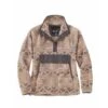Carhartt Fleece Warm Taupe Geometric Print Pull Over Dames