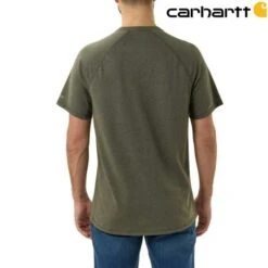 Carhartt Force Flex Block Logo Basil Heather T-Shirt Heren 5 Carhartt Force Flex Block Logo Basil Heather T-Shirt Heren -Carhartt Werkout Verkoopwinkel carhartt force flex block logo basil heather t shi 2