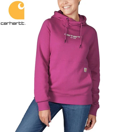 Carhartt Force Graphic Logo Magenta Agate Sweatshirt Dames 2 Carhartt Force Graphic Logo Magenta Agate Sweatshirt Dames - Afbeelding 2