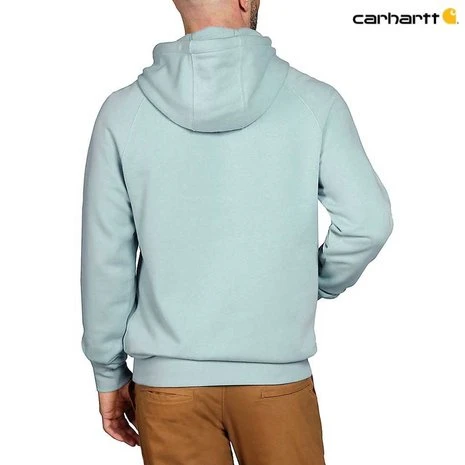 Carhartt Force Lightweight Graphic Logo Blue Surf Sweatshirt Heren 2 Carhartt Force Lightweight Graphic Logo Blue Surf Sweatshirt Heren - Afbeelding 2
