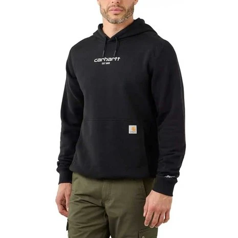 Carhartt Force Lightweight Graphic Logo Zwart Sweatshirt Heren 1 Carhartt Force Lightweight Graphic Logo Zwart Sweatshirt Heren