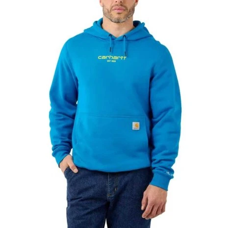 Carhartt Force Logo Graphic Marine Blue Sweatshirt Heren 1 Carhartt Force Logo Graphic Marine Blue Sweatshirt Heren