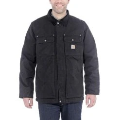 Carhartt Full Swing Traditional Coat Zwart Werkjas Heren -Carhartt Werkout Verkoopwinkel carhartt full swing traditional coat zwart werkjas 2