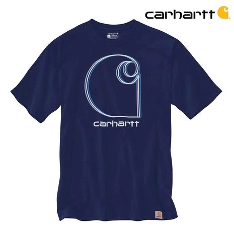 Carhartt Graphic Scout Blue Heather T-Shirt Heren 2 Carhartt Graphic Scout Blue Heather T-Shirt Heren - Afbeelding 2