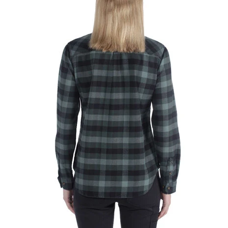 Carhartt Hamilton Flannel Balsam Green Shirt Dames 2 Carhartt Hamilton Flannel Balsam Green Shirt Dames - Afbeelding 2
