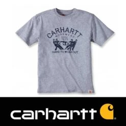 Carhartt Hard To Wear Out Graphic Heather Grey T-Shirt Heren -Carhartt Werkout Verkoopwinkel carhartt hard to wear out graphic heather grey t s 2
