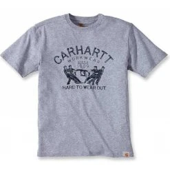 Carhartt Hard To Wear Out Graphic Heather Grey T-Shirt Heren