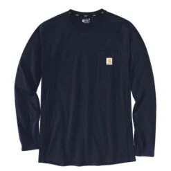 Carhartt K126 Heavyweight LS Pocket Navy T-Shirt Heren 10 Carhartt K126 Heavyweight LS Pocket Navy T-Shirt Heren -Carhartt Werkout Verkoopwinkel carhartt k126 heavyweight ls pocket navy t shirt h 3