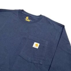 Carhartt K126 Heavyweight LS Pocket Navy T-Shirt Heren 12 Carhartt K126 Heavyweight LS Pocket Navy T-Shirt Heren -Carhartt Werkout Verkoopwinkel carhartt k126 heavyweight ls pocket navy t shirt h 5