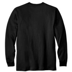 Carhartt K126 Heavyweight LS Pocket Zwart T-Shirt Heren -Carhartt Werkout Verkoopwinkel carhartt k126 heavyweight ls pocket zwart t shirt 3