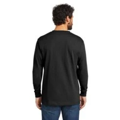 Carhartt K126 Heavyweight LS Pocket Zwart T-Shirt Heren -Carhartt Werkout Verkoopwinkel carhartt k126 heavyweight ls pocket zwart t shirt 5