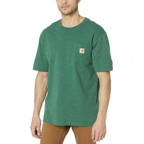 Carhartt K87 Pocket Short Sleeve North Woods Heather T-Shirt Heren 2 Carhartt K87 Pocket Short Sleeve North Woods Heather T-Shirt Heren - Afbeelding 2