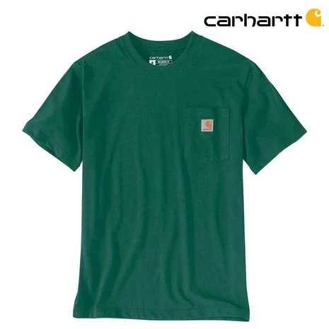 Carhartt K87 Pocket Short Sleeve North Woods Heather T-Shirt Heren 3 Carhartt K87 Pocket Short Sleeve North Woods Heather T-Shirt Heren - Afbeelding 3
