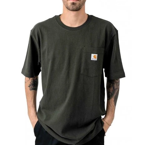 Carhartt K87 Pocket Short Sleeve Peat T-Shirt Heren 3 Carhartt K87 Pocket Short Sleeve Peat T-Shirt Heren - Afbeelding 3