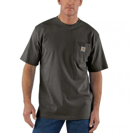 Carhartt K87 Pocket Short Sleeve Peat T-Shirt Heren 1 Carhartt K87 Pocket Short Sleeve Peat T-Shirt Heren