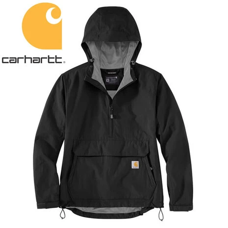 Carhartt Lightweight Anorak Zwart Regenjas Dames 2 Carhartt Lightweight Anorak Zwart Regenjas Dames - Afbeelding 2