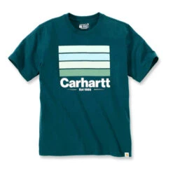 Carhartt Line Graphic Night Blue Heather T-Shirt Heren