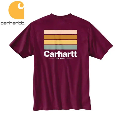 Carhartt Line Graphic Port T-Shirt Heren 2 Carhartt Line Graphic Port T-Shirt Heren - Afbeelding 2