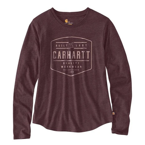 Carhartt Lockhart Graphic Fudge Heather LS Shirt Dames 2 Carhartt Lockhart Graphic Fudge Heather LS Shirt Dames - Afbeelding 2