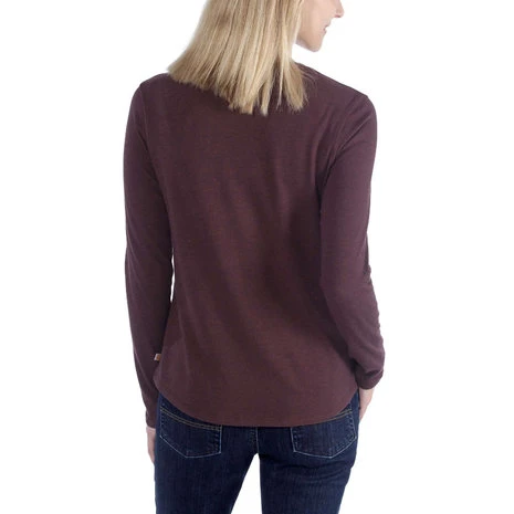 Carhartt Lockhart Graphic Fudge Heather LS Shirt Dames 3 Carhartt Lockhart Graphic Fudge Heather LS Shirt Dames - Afbeelding 3