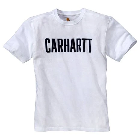 Carhartt Maddock Graphic Block Logo S-S Wit Shirt Heren 3 Carhartt Maddock Graphic Block Logo S-S Wit Shirt Heren - Afbeelding 3