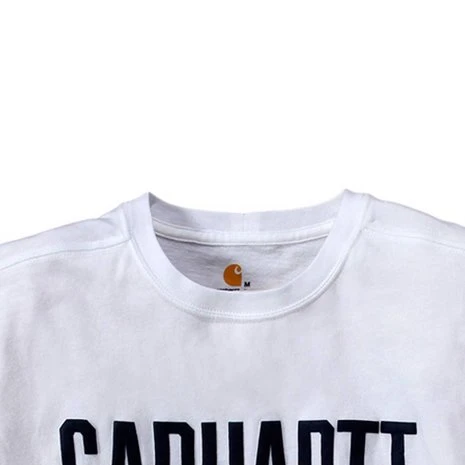 Carhartt Maddock Graphic Block Logo S-S Wit Shirt Heren 5 Carhartt Maddock Graphic Block Logo S-S Wit Shirt Heren - Afbeelding 5