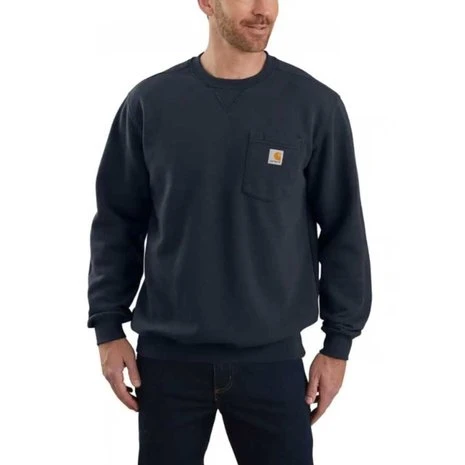 Carhartt Midweight Crewneck Pocket New Navy Sweatshirt Heren 1 Carhartt Midweight Crewneck Pocket New Navy Sweatshirt Heren