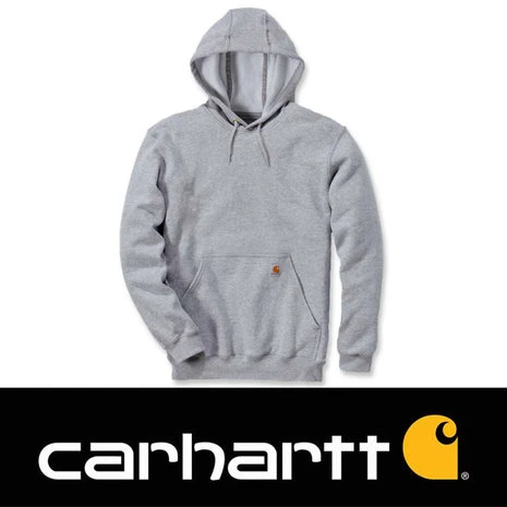 Carhartt Midweight Hooded Sweatshirt Heather Grey Heren 4 Carhartt Midweight Hooded Sweatshirt Heather Grey Heren - Afbeelding 4