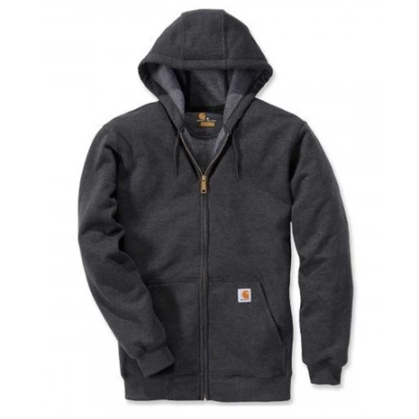 Carhartt Midweight Zip Hooded Carbon Heather Sweatshirt Heren 4 Carhartt Midweight Zip Hooded Carbon Heather Sweatshirt Heren - Afbeelding 4