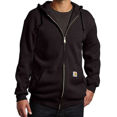 Carhartt Midweight Zip Hooded Sweatshirt Zwart Heren 3 Carhartt Midweight Zip Hooded Sweatshirt Zwart Heren - Afbeelding 3