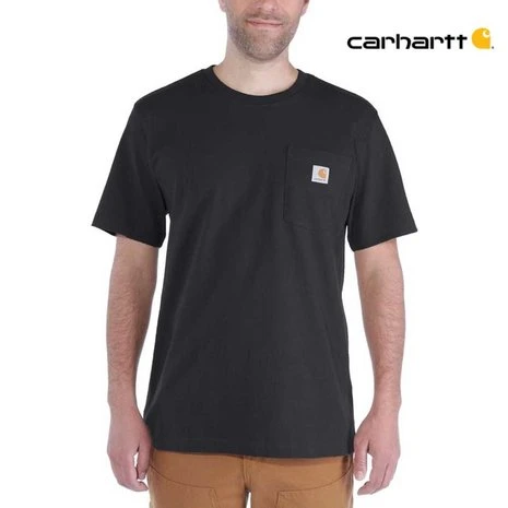 Carhartt Pocket Short Sleeve Black T-Shirt Heren 2 Carhartt Pocket Short Sleeve Black T-Shirt Heren - Afbeelding 2