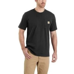 Carhartt Pocket Short Sleeve Black T-Shirt Heren 6 Carhartt Pocket Short Sleeve Black T-Shirt Heren -Carhartt Werkout Verkoopwinkel carhartt pocket short sleeve black t shirt heren 2