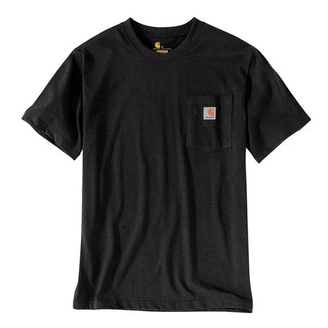 Carhartt Pocket Short Sleeve Black T-Shirt Heren 1 Carhartt Pocket Short Sleeve Black T-Shirt Heren