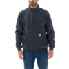 Carhartt Quarter-Zip New Navy Sweatshirt Heren